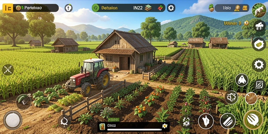 Gameplay menarik di dunia pertanian IN22.