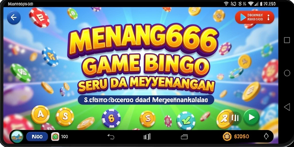 Tampilan gameplay seru di MENANG666 dengan kartu Bingo yang menarik.