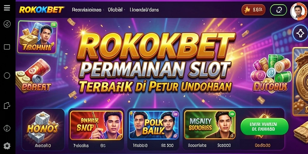 Tampilan gameplay ROKOKBET yang memukau dengan tema slot yang menarik.