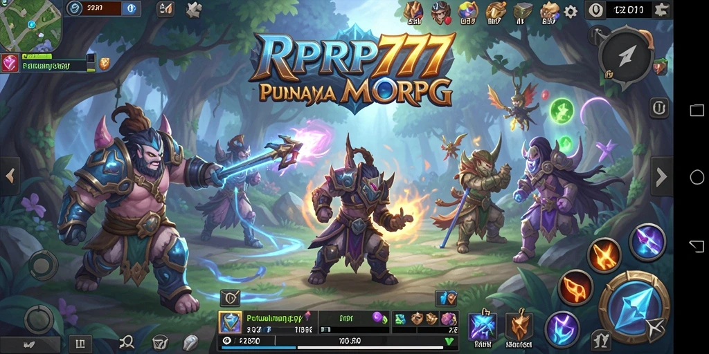 Gameplay <strong>RPRP777</strong> menampilkan aksi seru dalam dunia MMORPG yang luas.